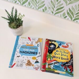 Usborne Writing Set- Write Your Own Story/Write and Design Your Own Magazine NWT